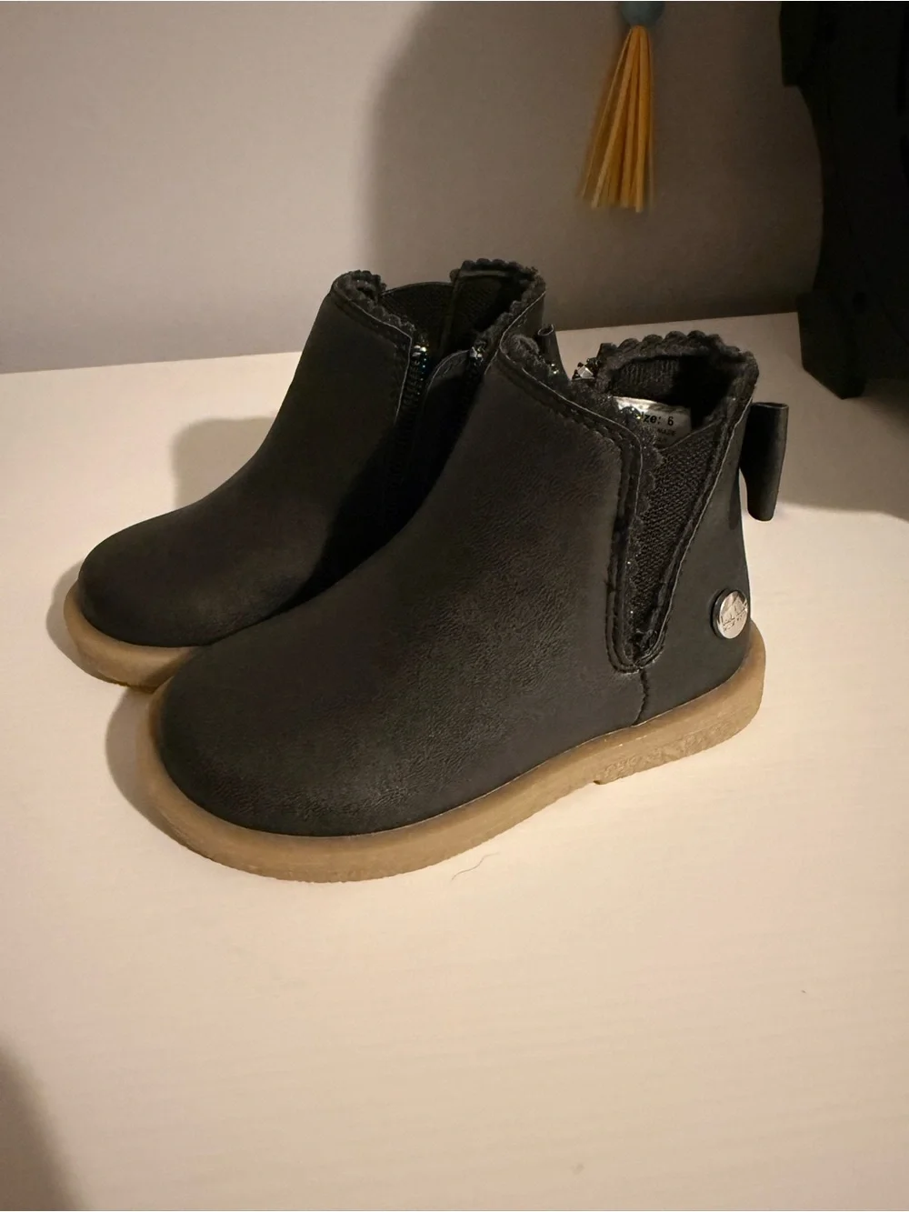 Nicole Miller Black Ankle Boots for Kids